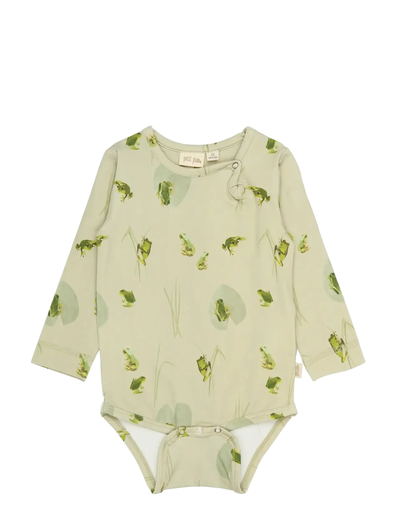 Petit Piao PPStar L_S Body - Riided - TIDAL FOAM FROG AOP / green