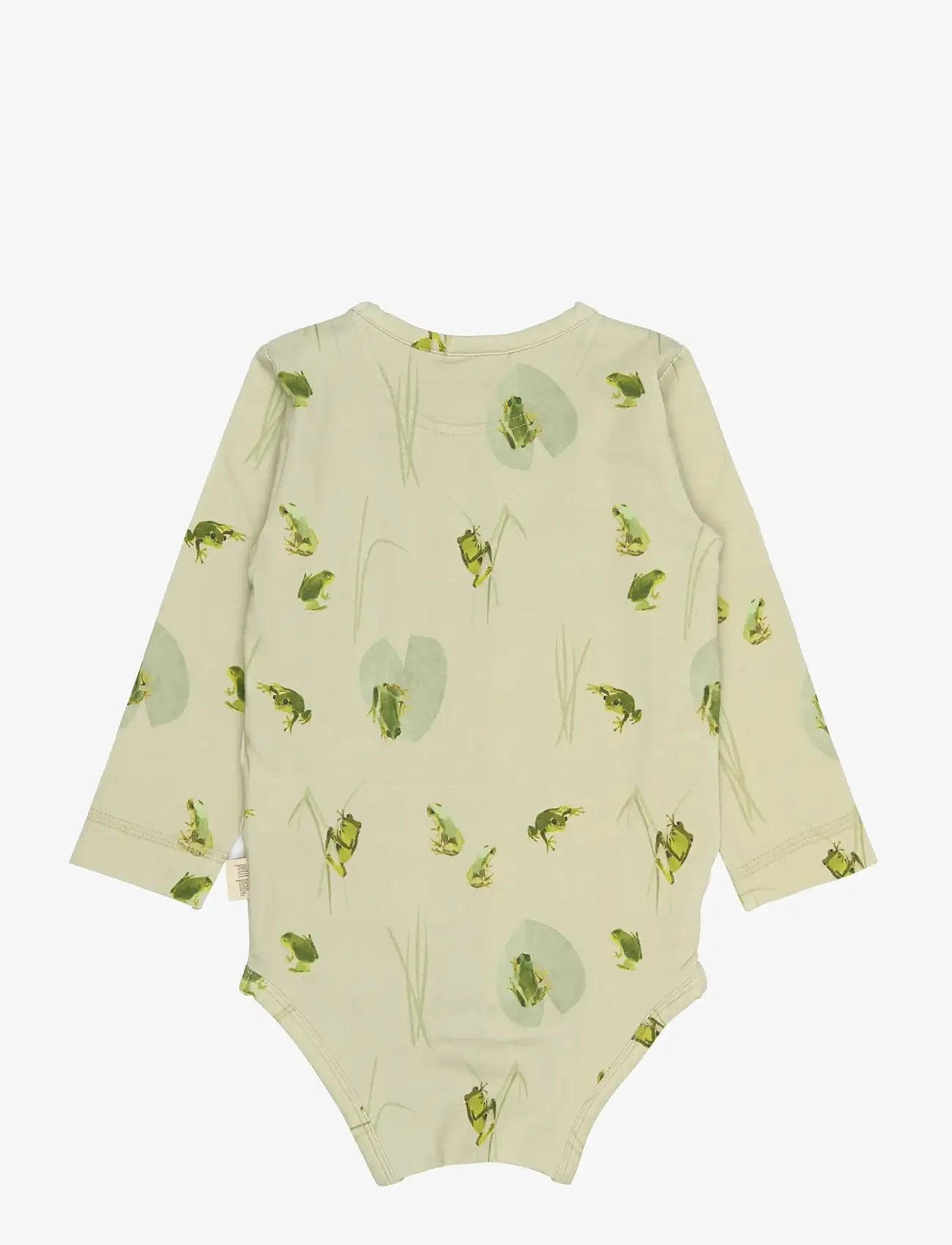 Petit Piao - PPStar L_S Body - pikkade varrukatega bodid - tidal foam frog aop - 1