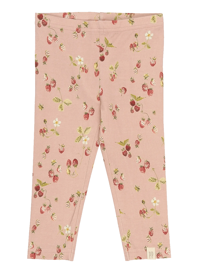Petit Piao - PPStar Leggings - leginsy - misty rose strawberry aop - 1