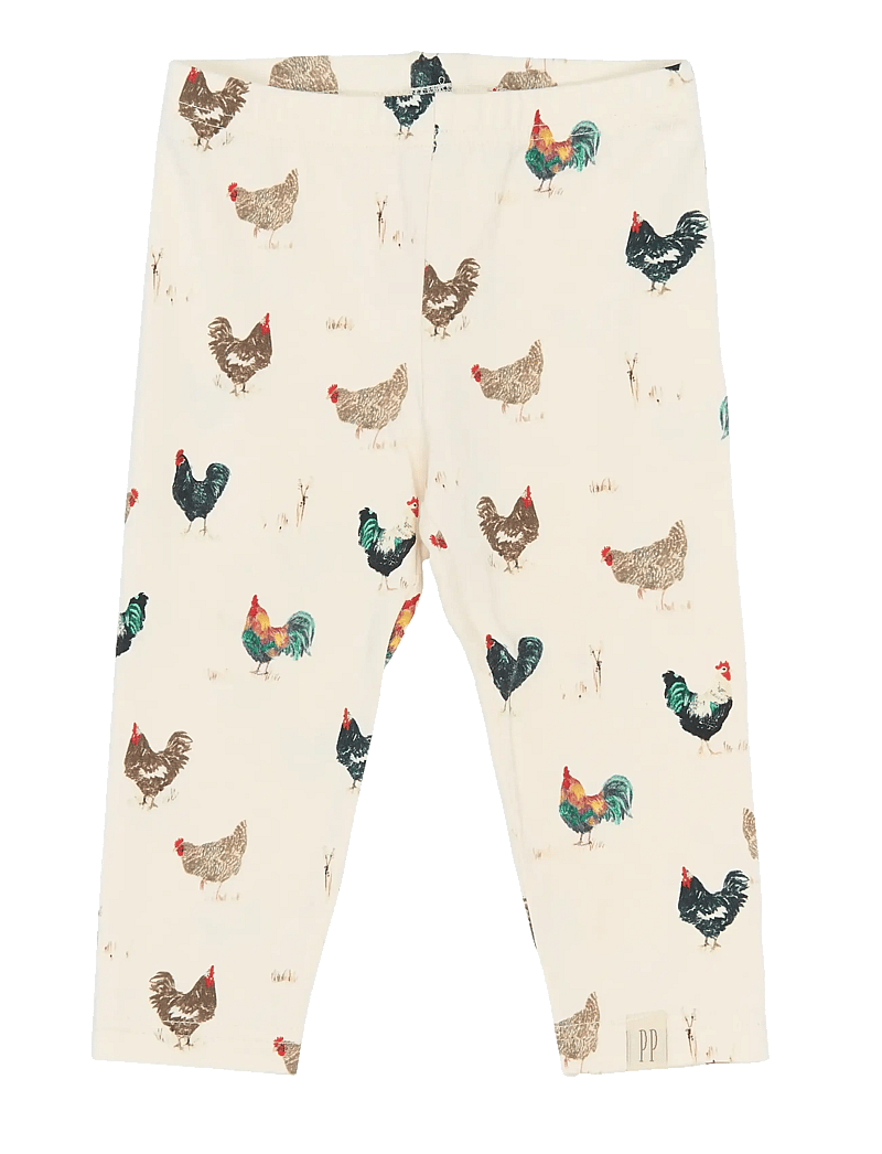 Petit Piao - PPStar Leggings - leggings - eggnog rooster aop - 0