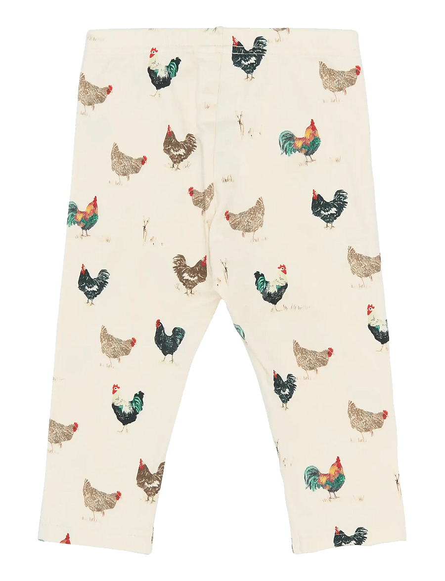 Petit Piao - PPStar Leggings - leggings - eggnog rooster aop - 1