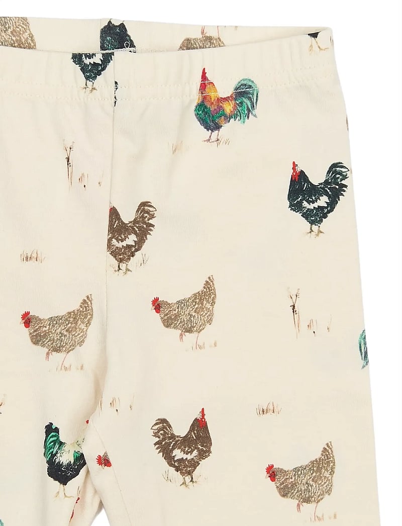 Petit Piao - PPStar Leggings - leggings - eggnog rooster aop - 2