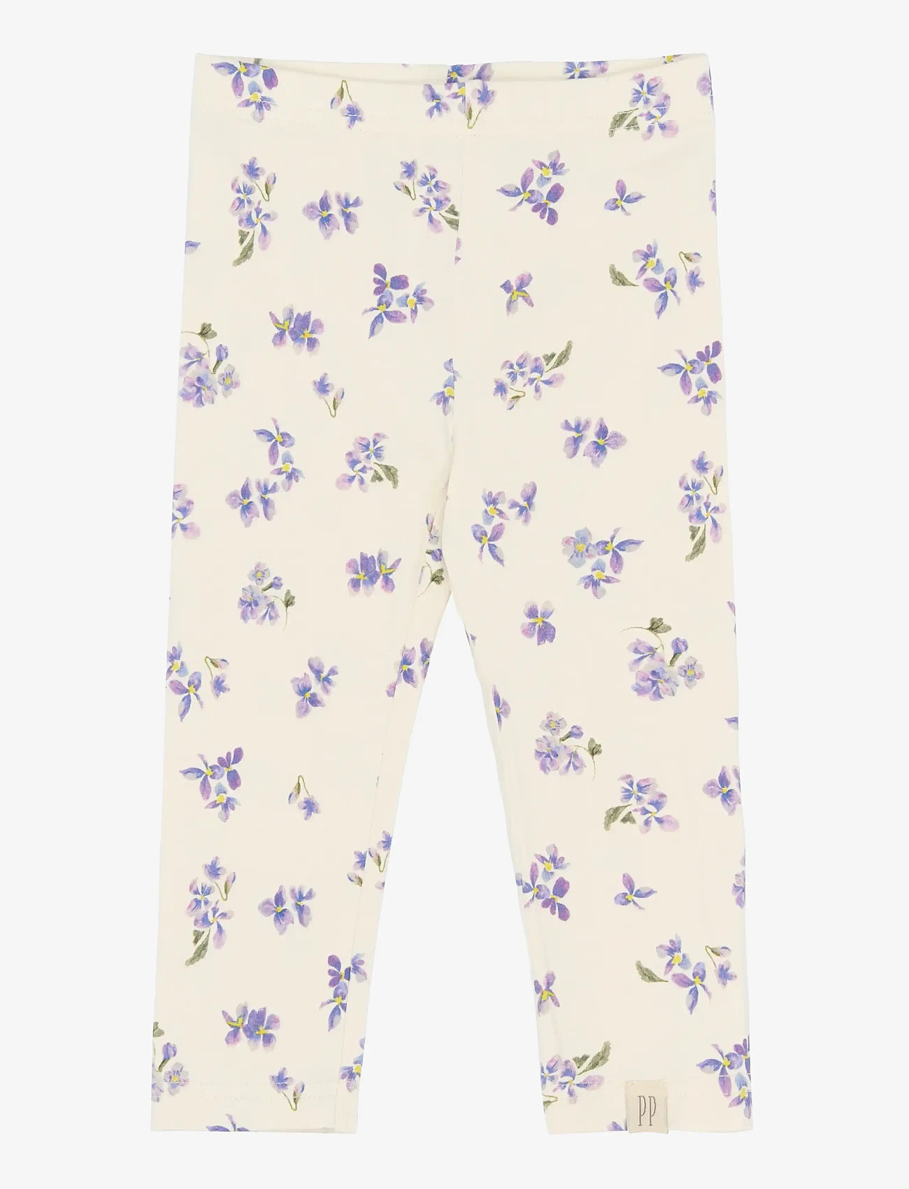 Petit Piao - PPStar Leggings - leggings - eggnog viola aop - 1