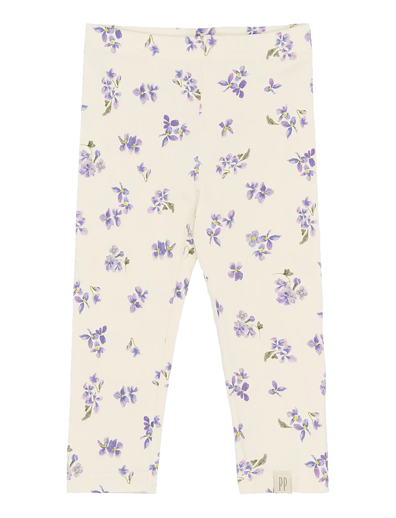 Petit Piao - PPStar Leggings - leggings - eggnog viola aop - 1