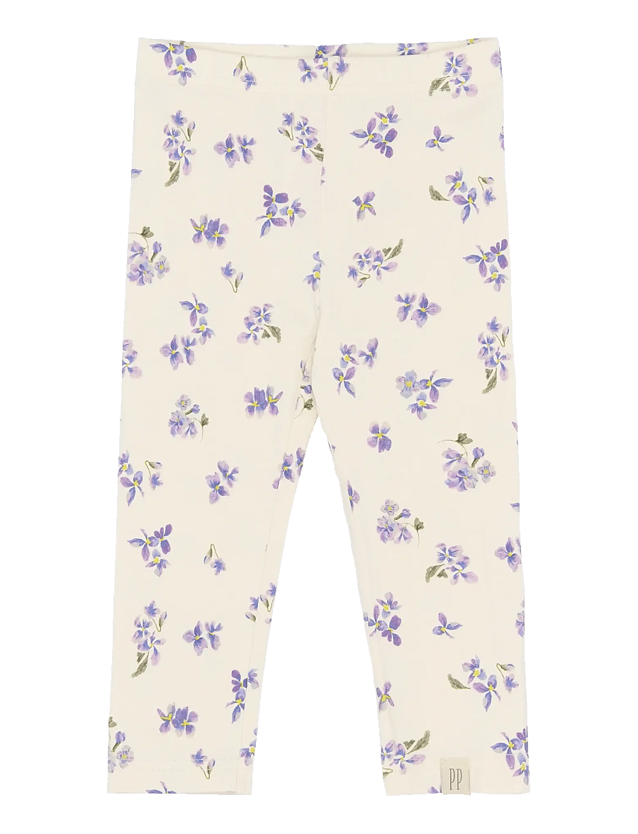 Petit Piao - PPStar Leggings - leggings - eggnog viola aop - 1