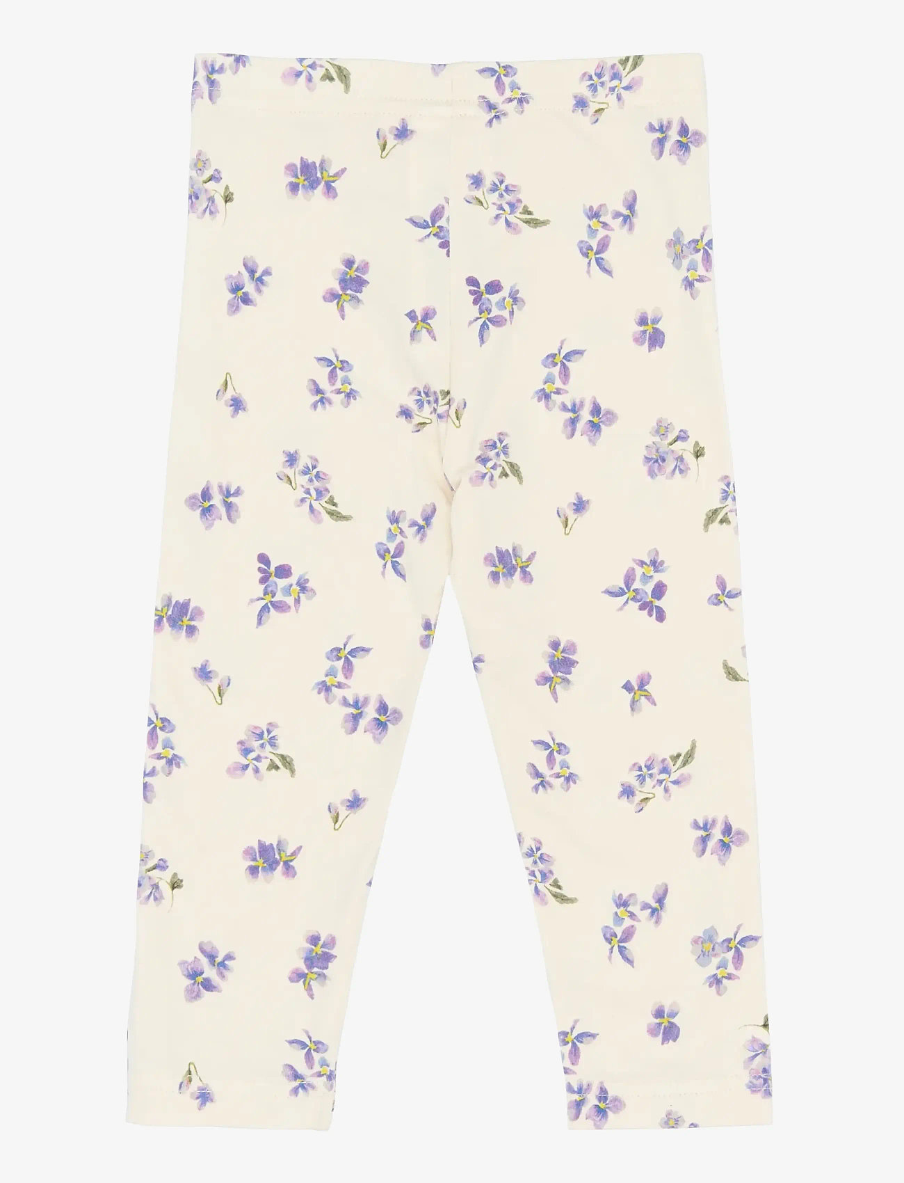 Petit Piao - PPStar Leggings - leggings - eggnog viola aop - 2