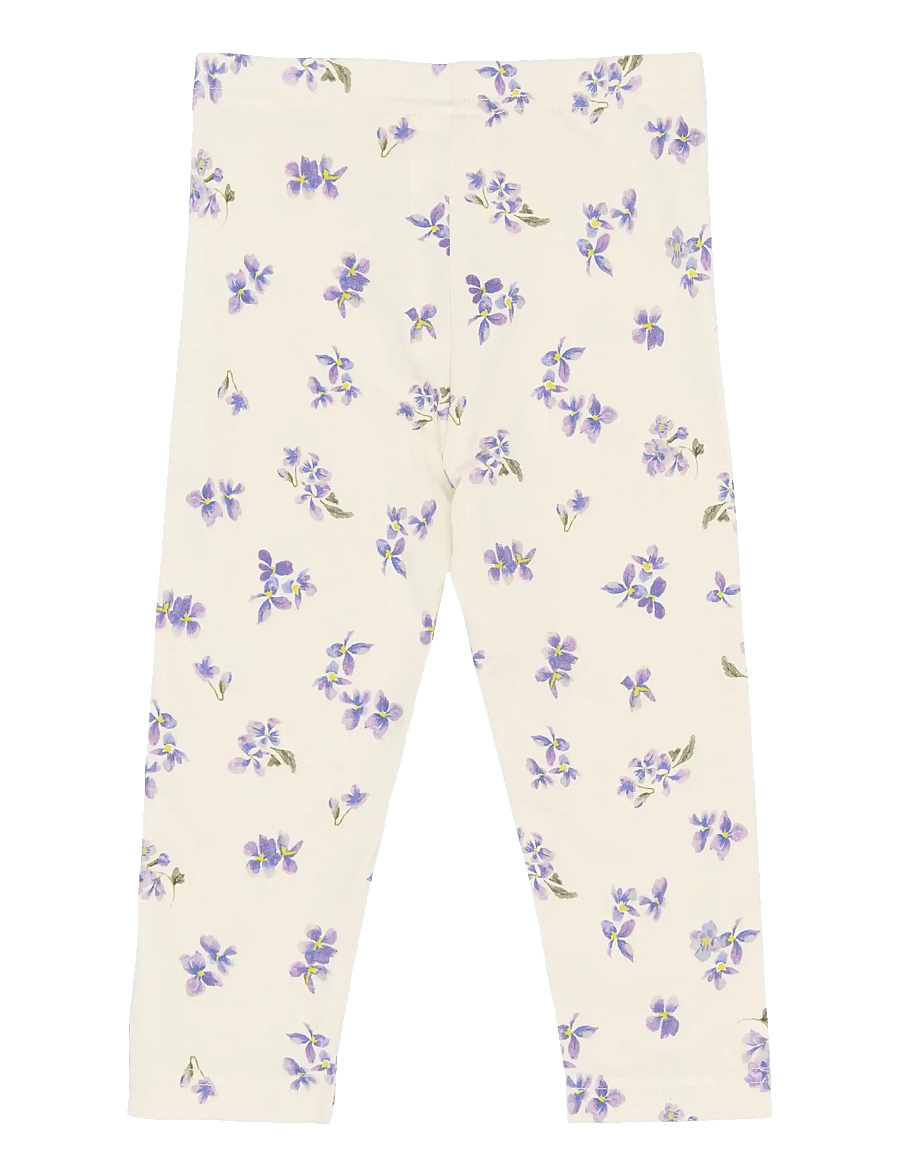 Petit Piao - PPStar Leggings - leggings - eggnog viola aop - 2