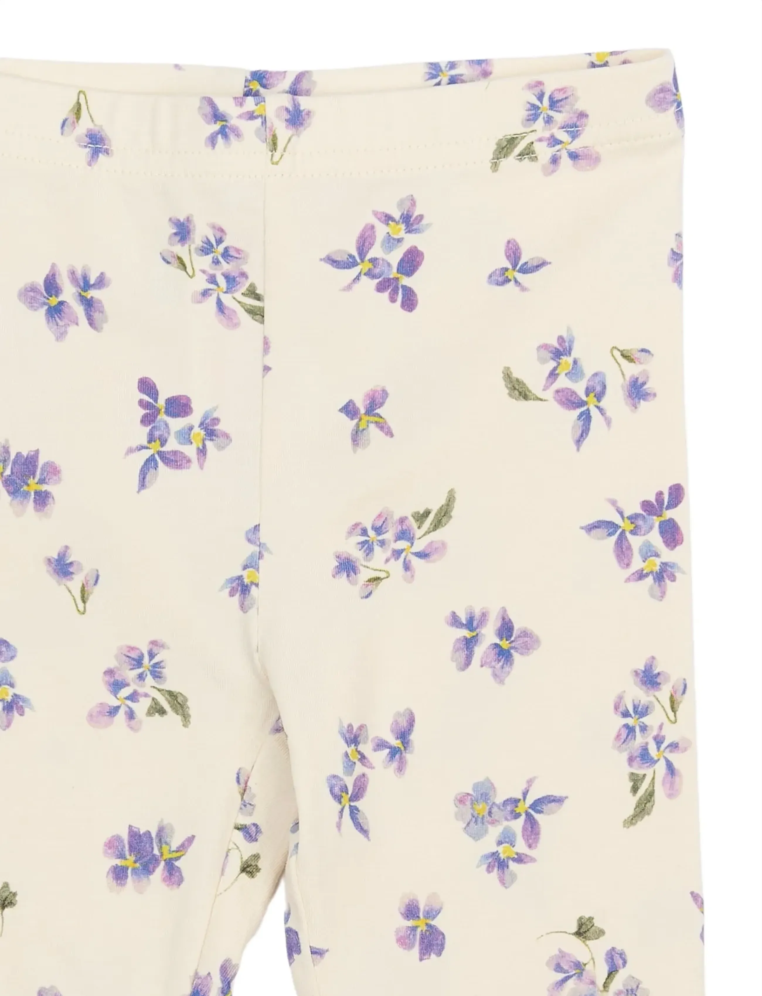 Petit Piao - PPStar Leggings - leggings - eggnog viola aop - 3