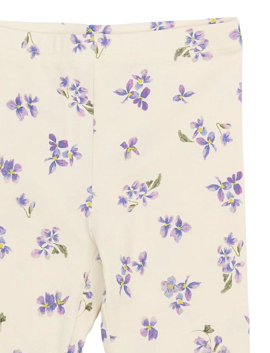Petit Piao - PPStar Leggings - leggings - eggnog viola aop - 3