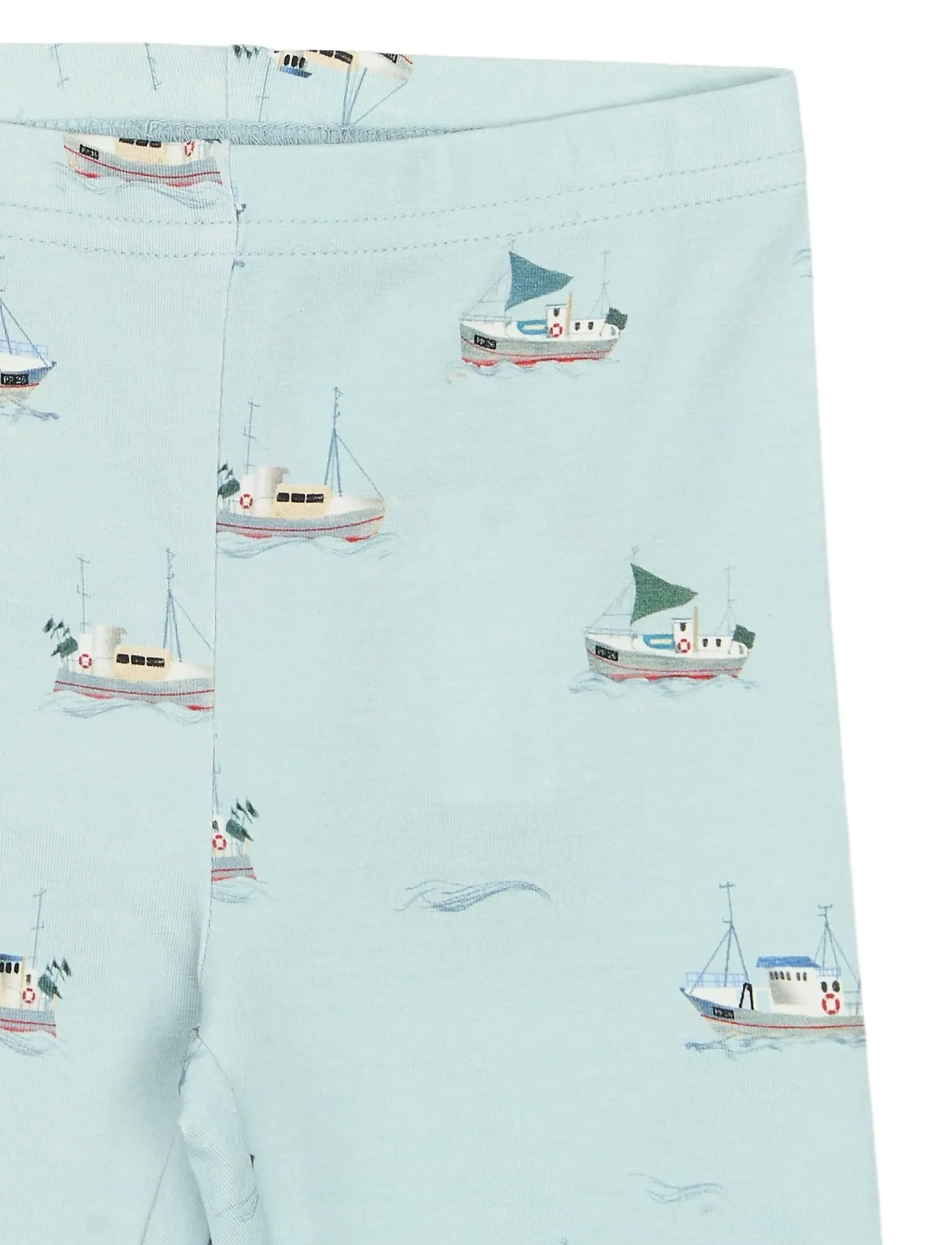 Petit Piao - PPStar Leggings - gode sommertilbud - illusion blue boat aop - 2