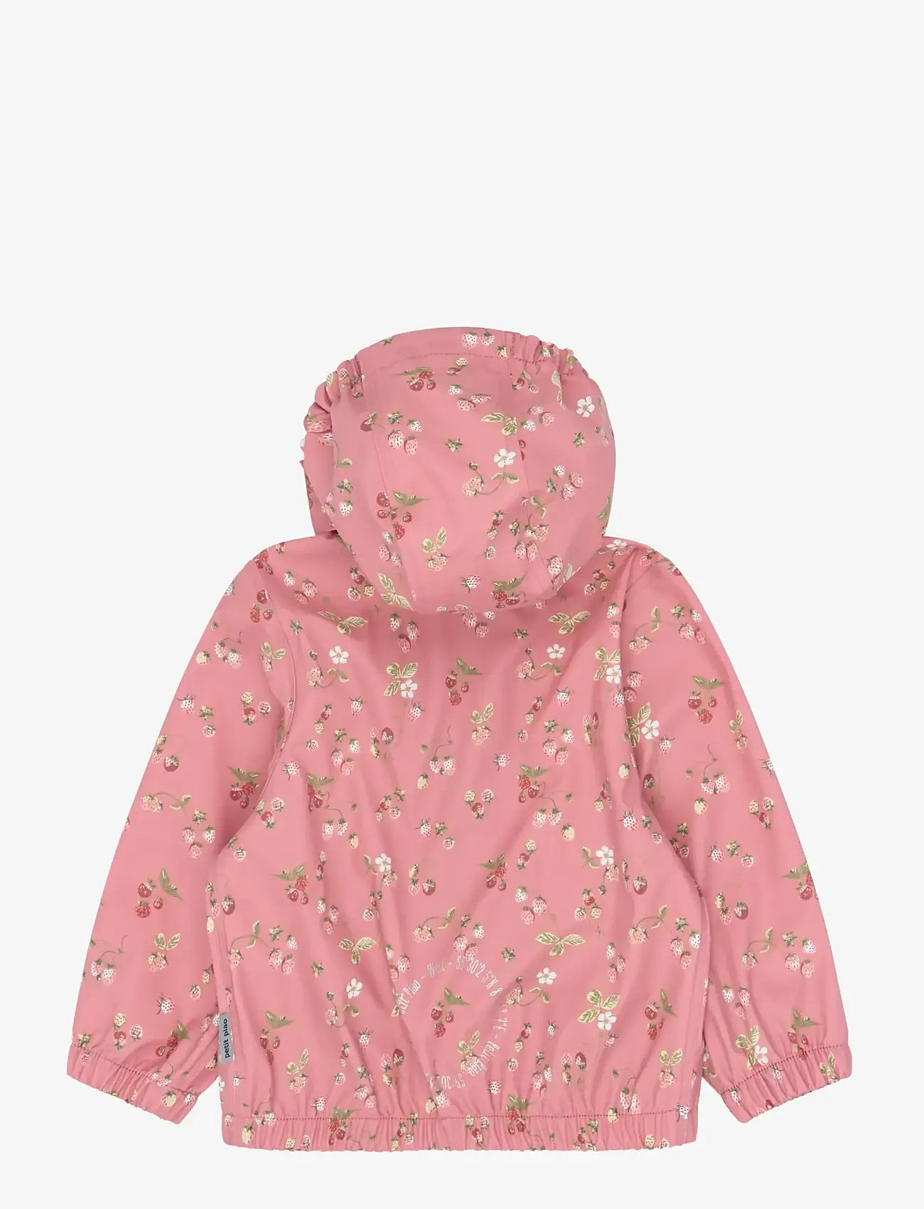 Petit Piao - PPDai Rainwear Set W. Susp. - regnsæt - dusty rose strawberry aop - 1
