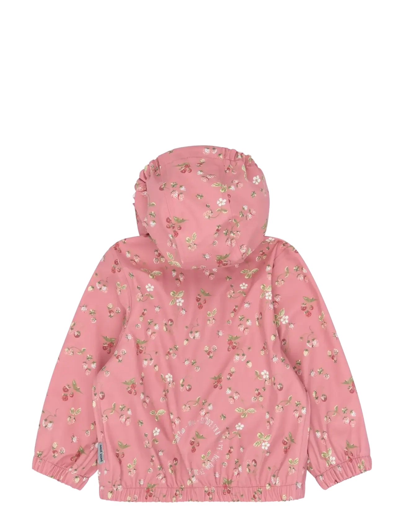 Petit Piao - PPDai Rainwear Set W. Susp. - vihmakomplektid - dusty rose strawberry aop - 1