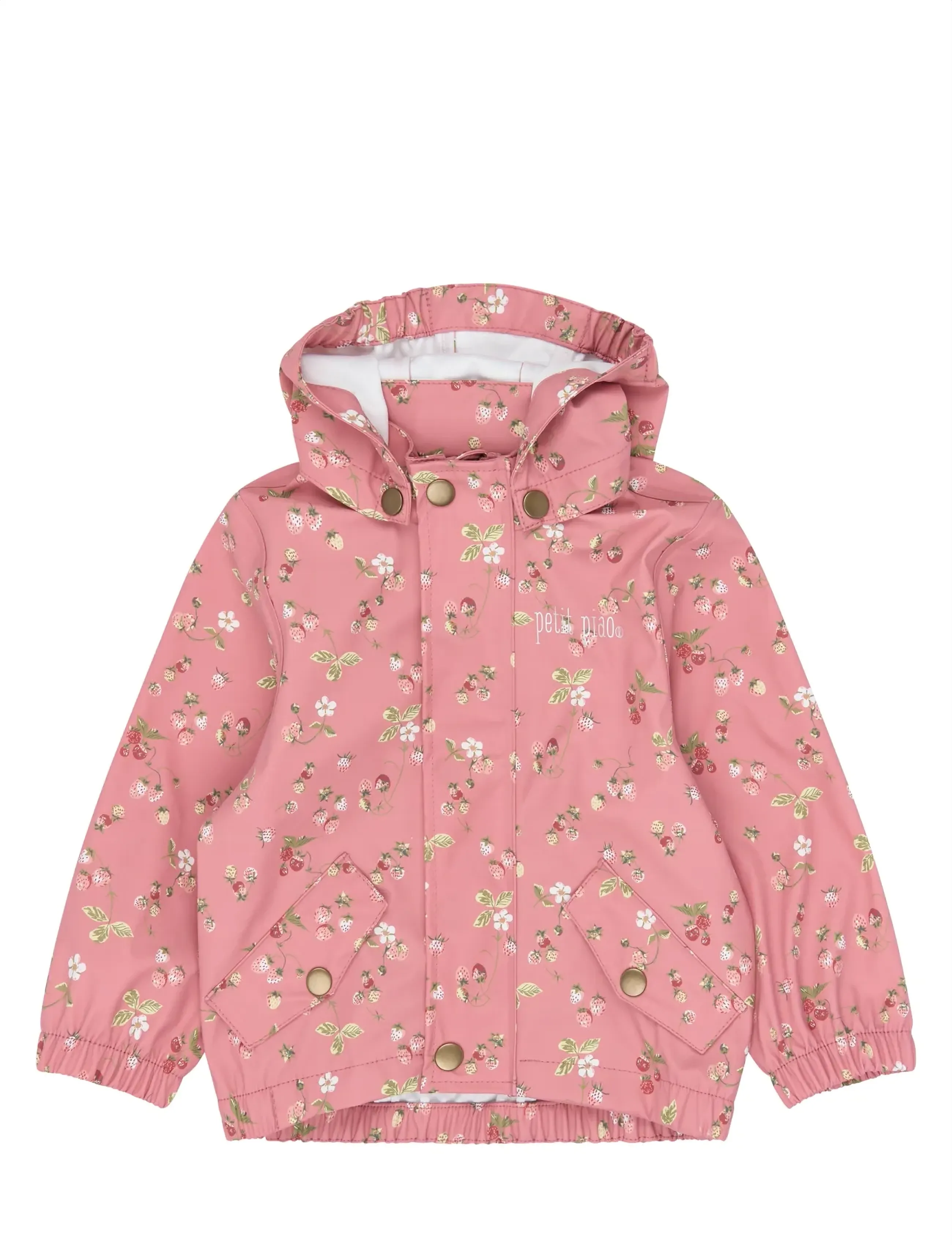 Petit Piao - PPDai Rainwear Set W. Susp. - vihmakomplektid - dusty rose strawberry aop - 4