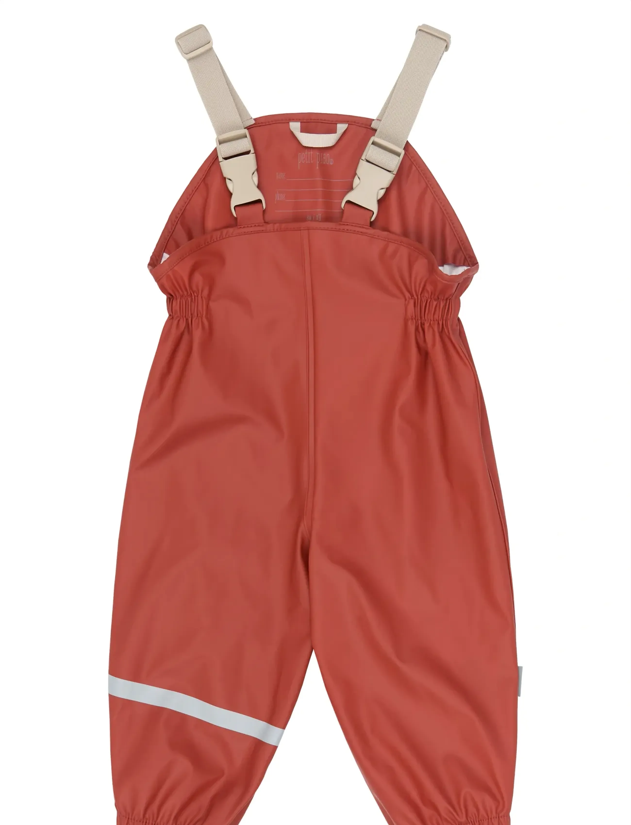Petit Piao - PPDai Rainwear Set W. Susp. - vihmakomplektid - dusty rose strawberry aop - 5