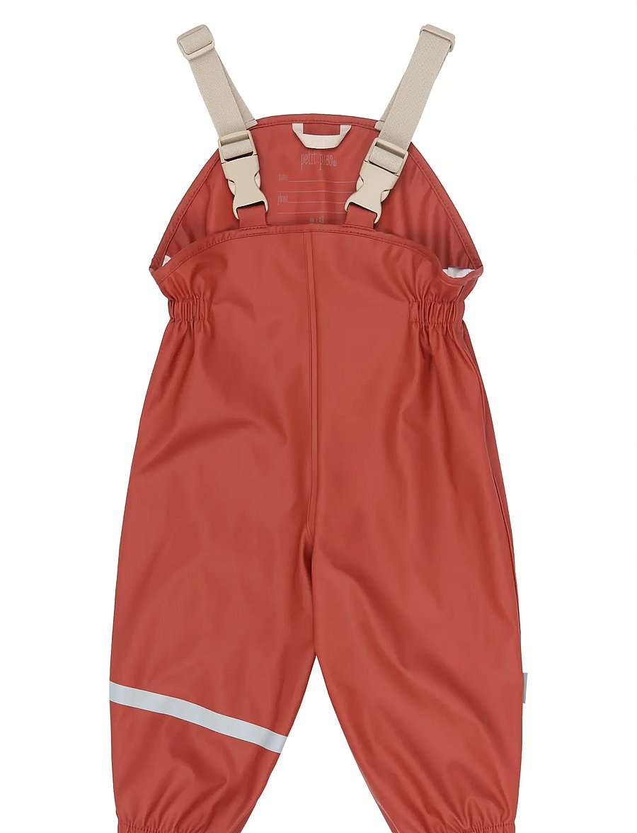 Petit Piao - PPDai Rainwear Set W. Susp. - vihmakomplektid - dusty rose strawberry aop - 5