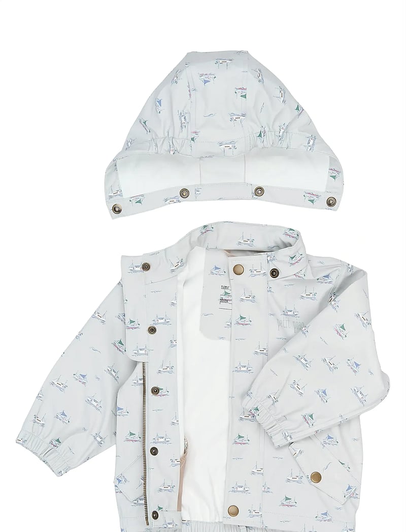 Petit Piao - PPDai Rainwear Set W. Susp. - regnsæt - pearl blue boat aop - 5