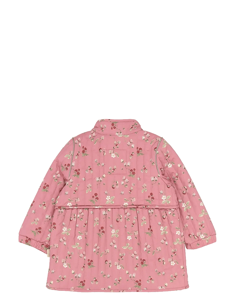 Petit Piao - PPEver Thermo Long Jacket - quiltede jakker - dusty rose strawberry aop - 2