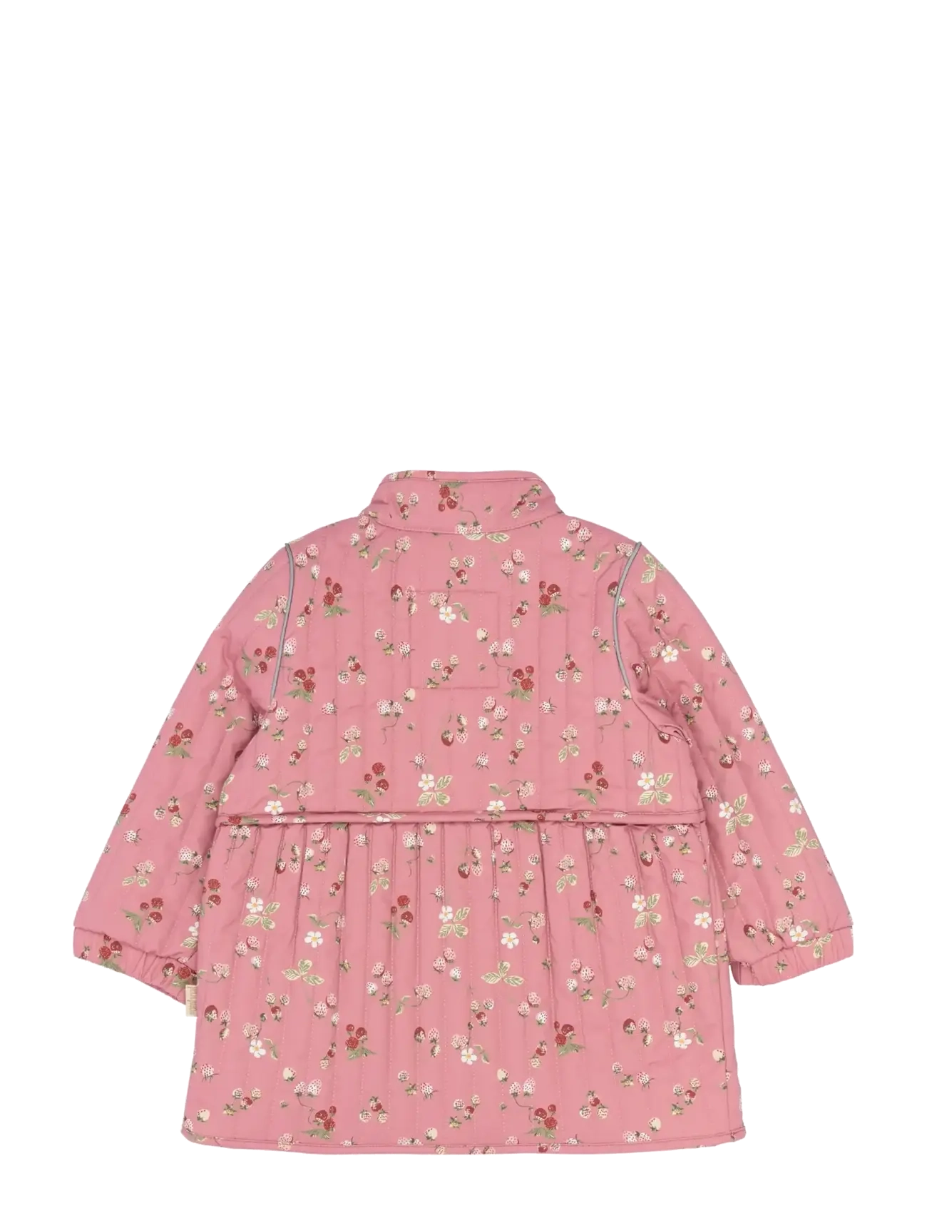 Petit Piao - PPEver Thermo Long Jacket - sügisjakid - dusty rose strawberry aop - 2