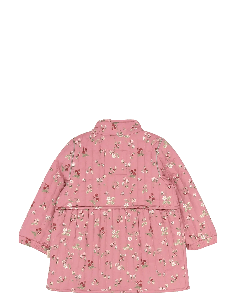 Petit Piao - PPEver Thermo Long Jacket - termojakid - dusty rose strawberry aop - 2
