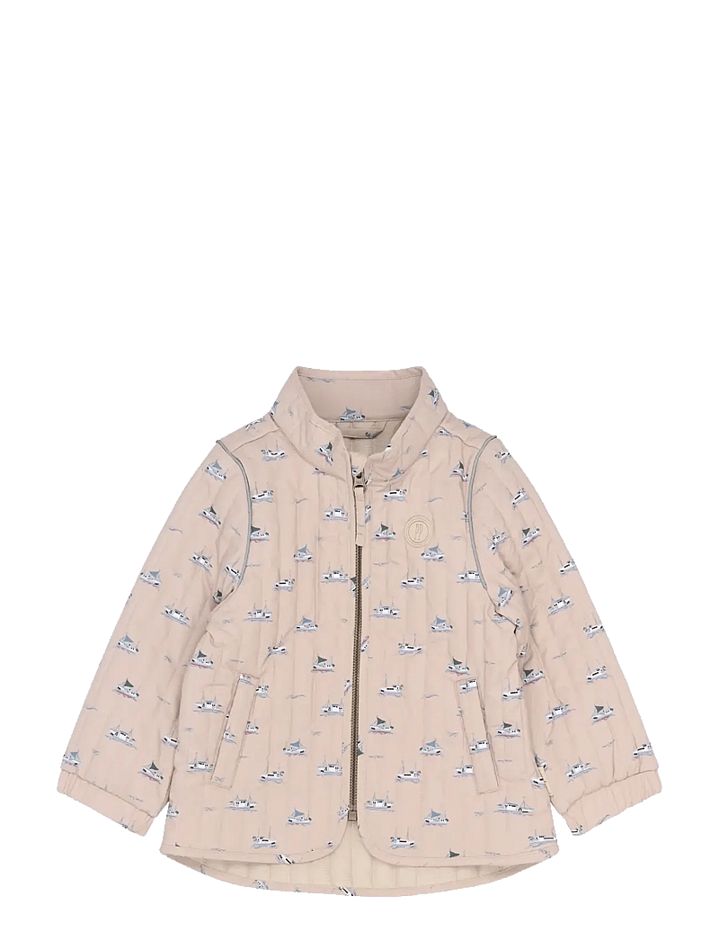 Petit Piao - PPEver Thermo Jacket - steppjacken - oxford tan boat aop - 1