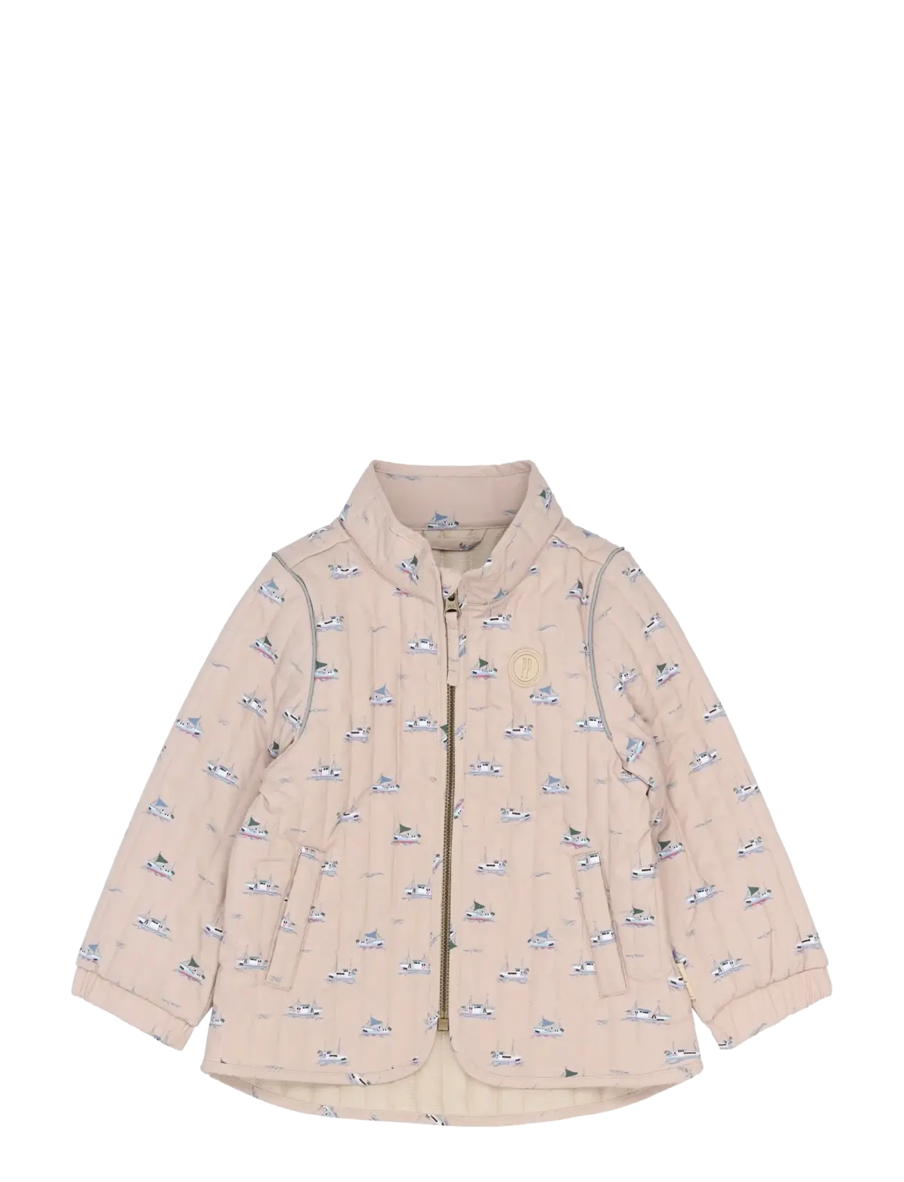 Petit Piao PPEver Thermo Jacket - Quiltede jakker - OXFORD TAN BOAT AOP / beige