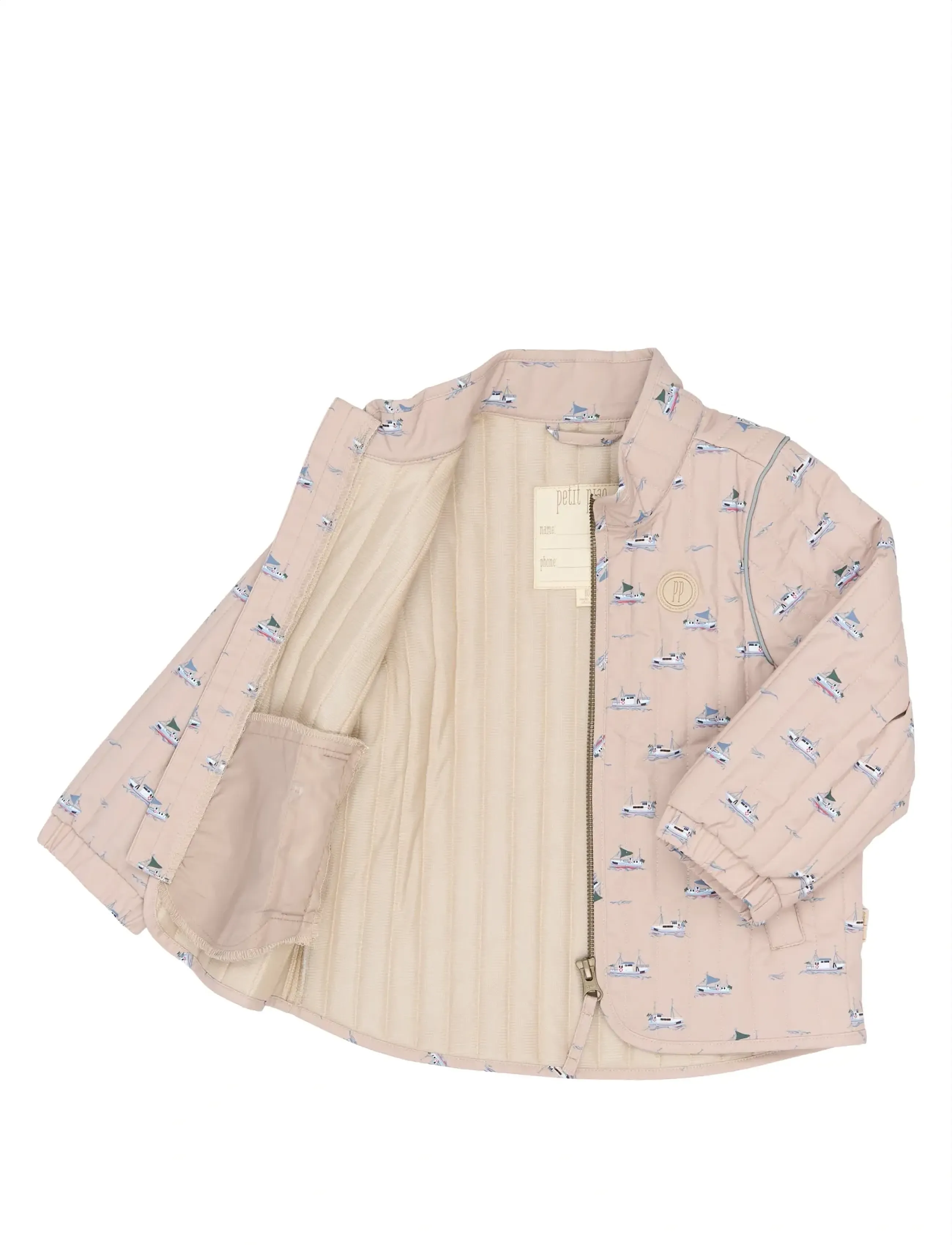 Petit Piao - PPEver Thermo Jacket - stepētas virsjakas - oxford tan boat aop - 4