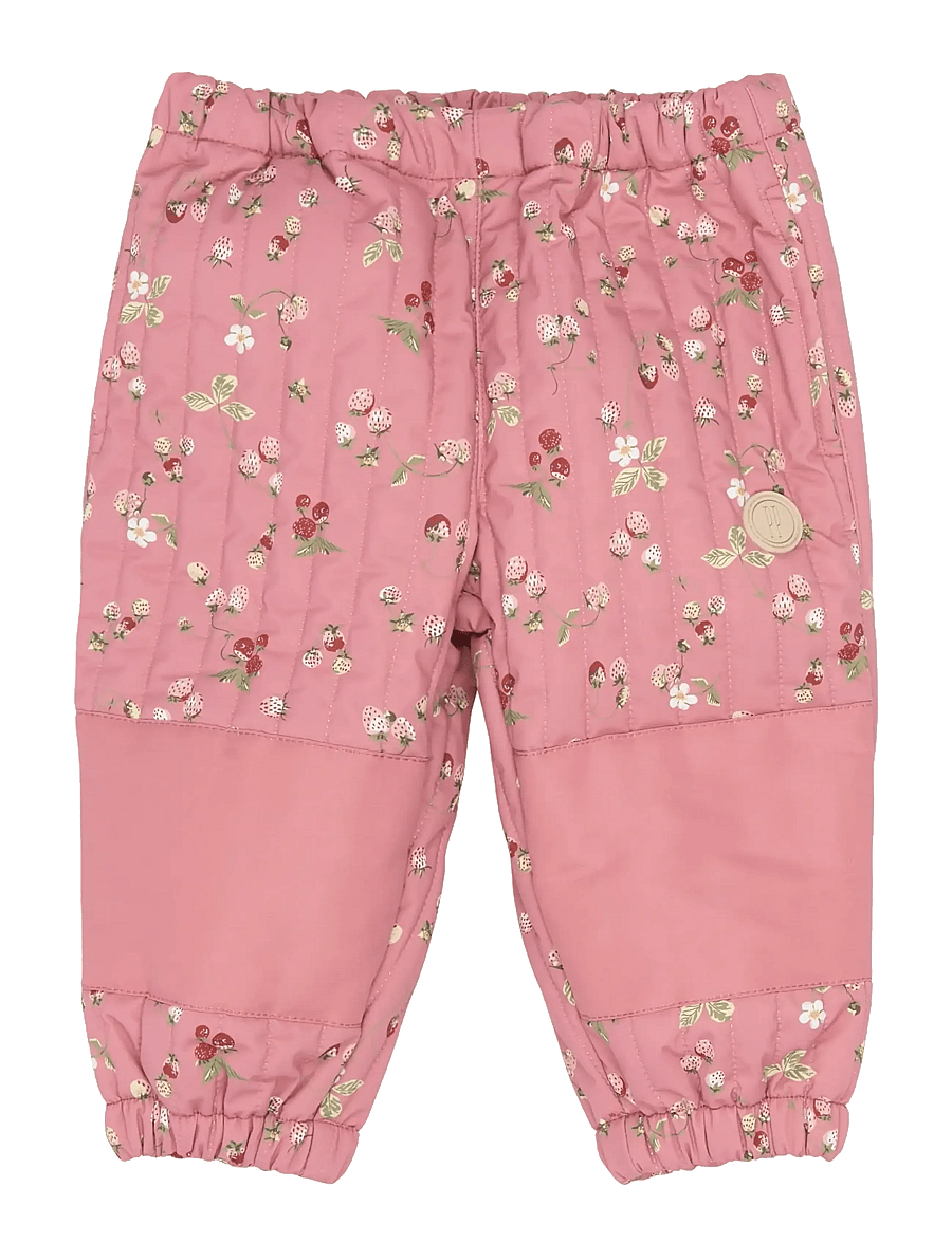 Petit Piao - PPEver Thermo Pants - thermo-hose - dusty rose strawberry aop - 1