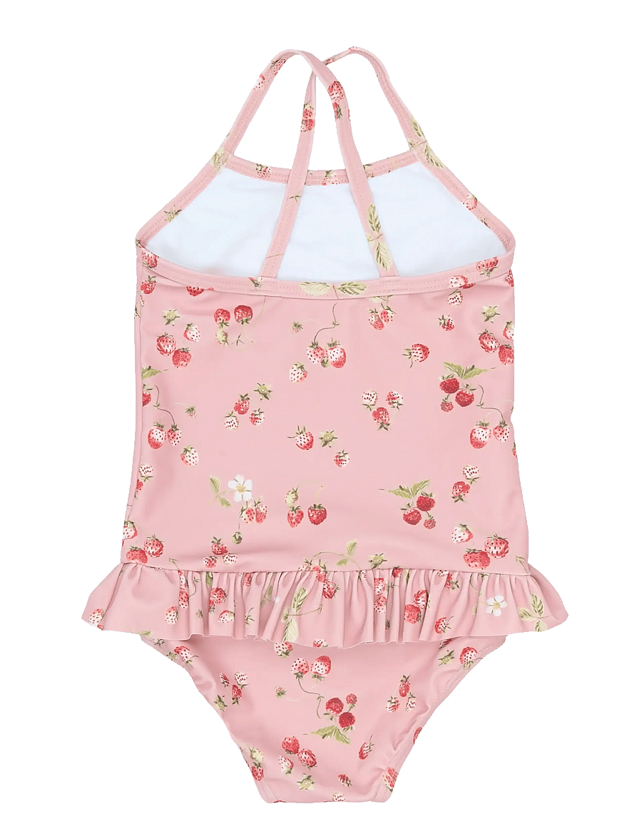 Petit Piao - PPEm Frill Swimsuit - maillots 1 pièce - misty rose strawberry aop - 1