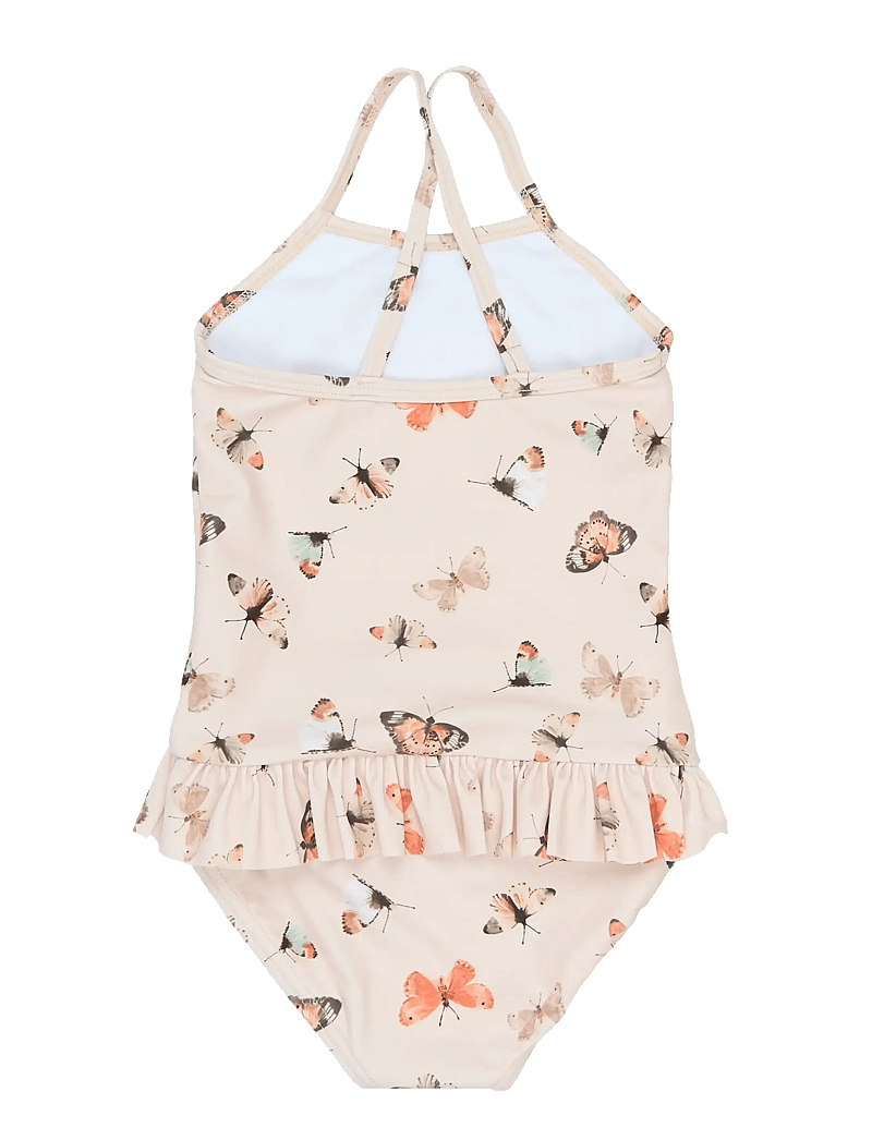 Petit Piao - PPEm Frill Swimsuit - ujumistrikood - fog butterfly aop - 1