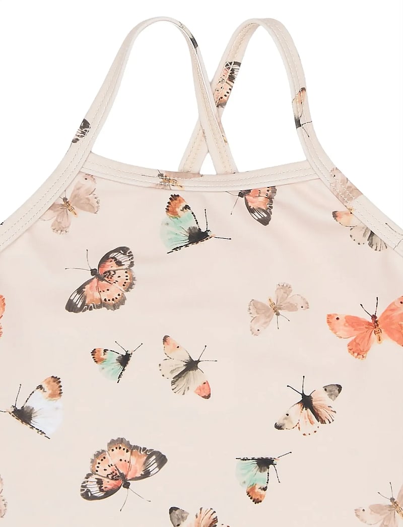 Petit Piao - PPEm Frill Swimsuit - ujumistrikood - fog butterfly aop - 2