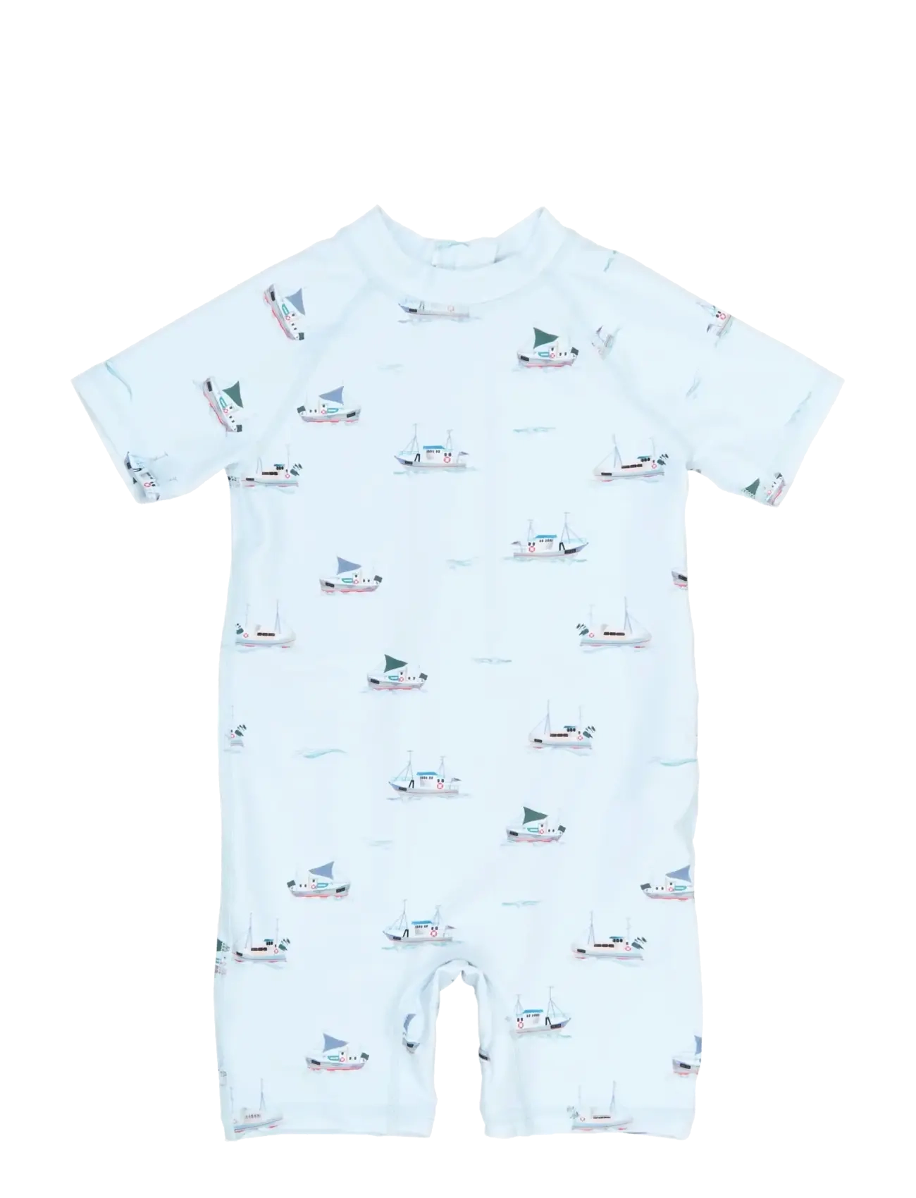 Petit Piao PPEmmet S_S Swim Jumpsuit - Petit Piao - ILLUSION BLUE BOAT AOP / blue