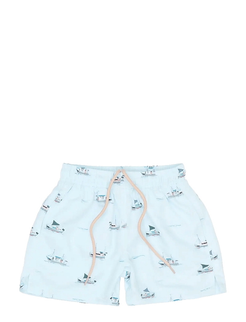Petit Piao - PPErel Swim Shorts - maudymosi šortai - illusion blue boat aop - 1