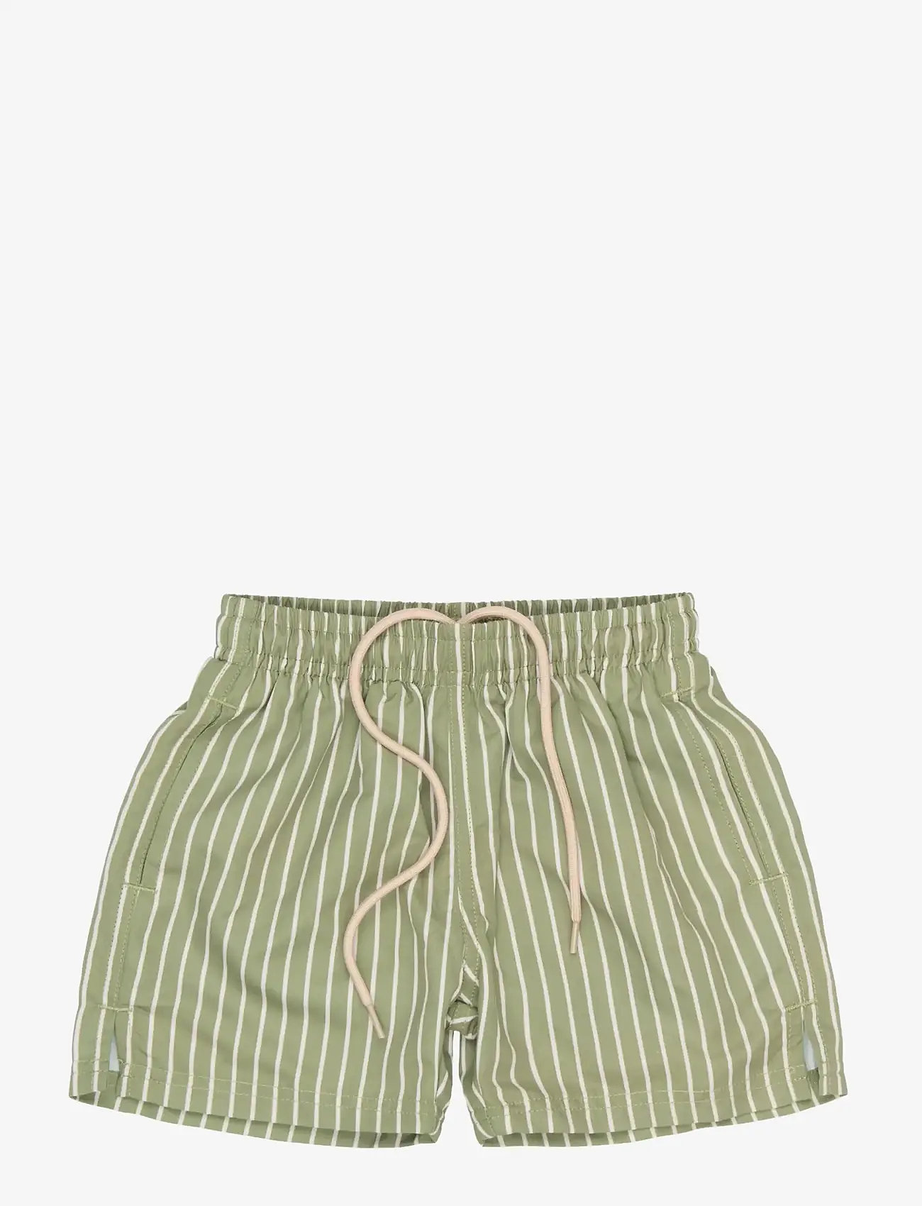 Petit Piao - PPErel Swim Shorts - badebukser - mosstone - 0