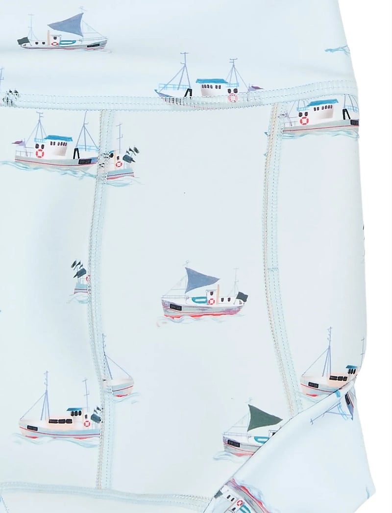 Petit Piao - PPExa Swim Diaper - blebadebukser - illusion blue boat aop - 2