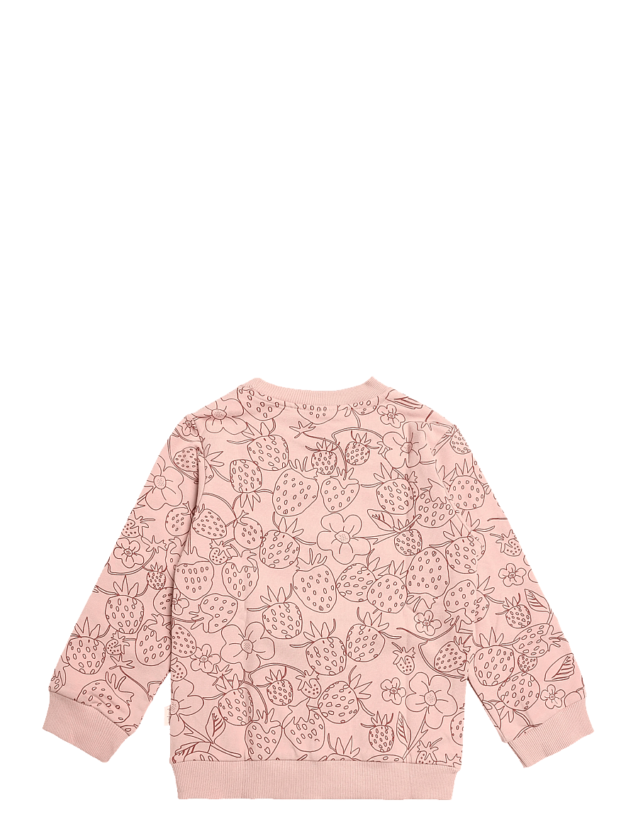Petit Piao - PPElla Sweatshirt - sweatshirts - misty rose strawberry aop - 1