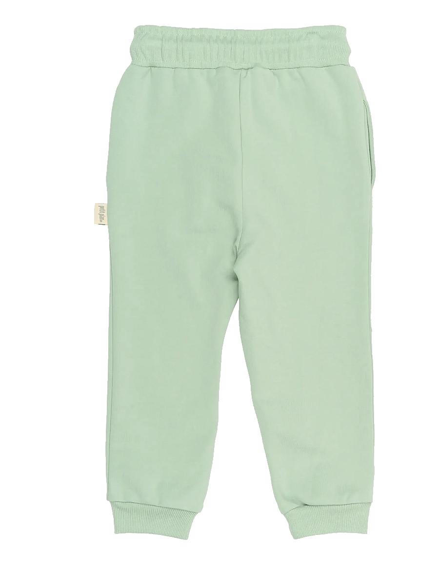 Petit Piao - PPElis Sweatpants - sweatpants - frosty green butterfly emb - 1