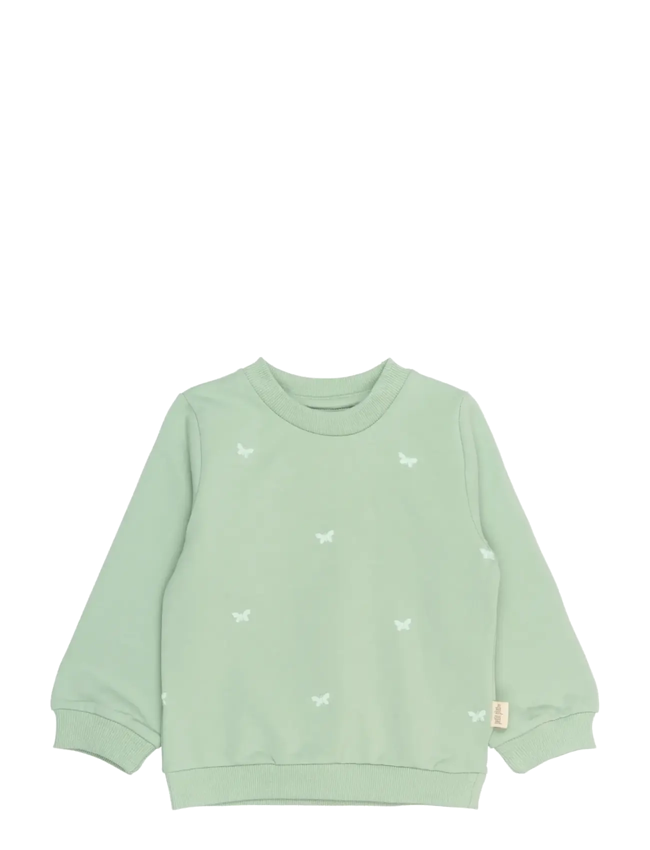 Petit Piao PPElis Sweatshirt - Sweatshirts & Hoodies - FROSTY GREEN BUTTERFLY EMB / green