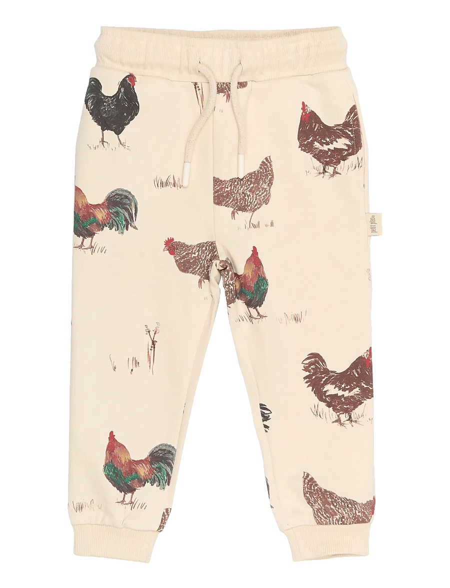 Petit Piao - PPEtro Sweatpants - sweatpants - fog rooster aop - 1