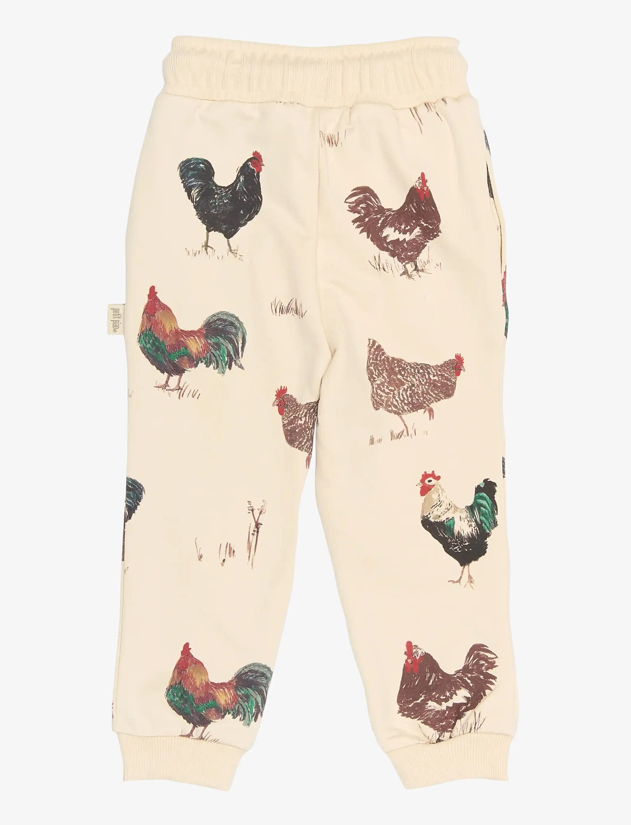 Petit Piao - PPEtro Sweatpants - mjukisbyxor - fog rooster aop - 2