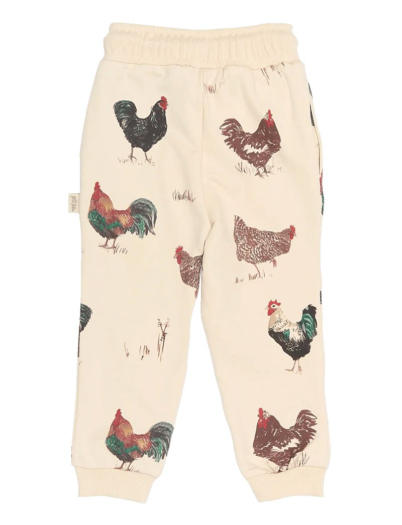Petit Piao - PPEtro Sweatpants - mjukisbyxor - fog rooster aop - 2