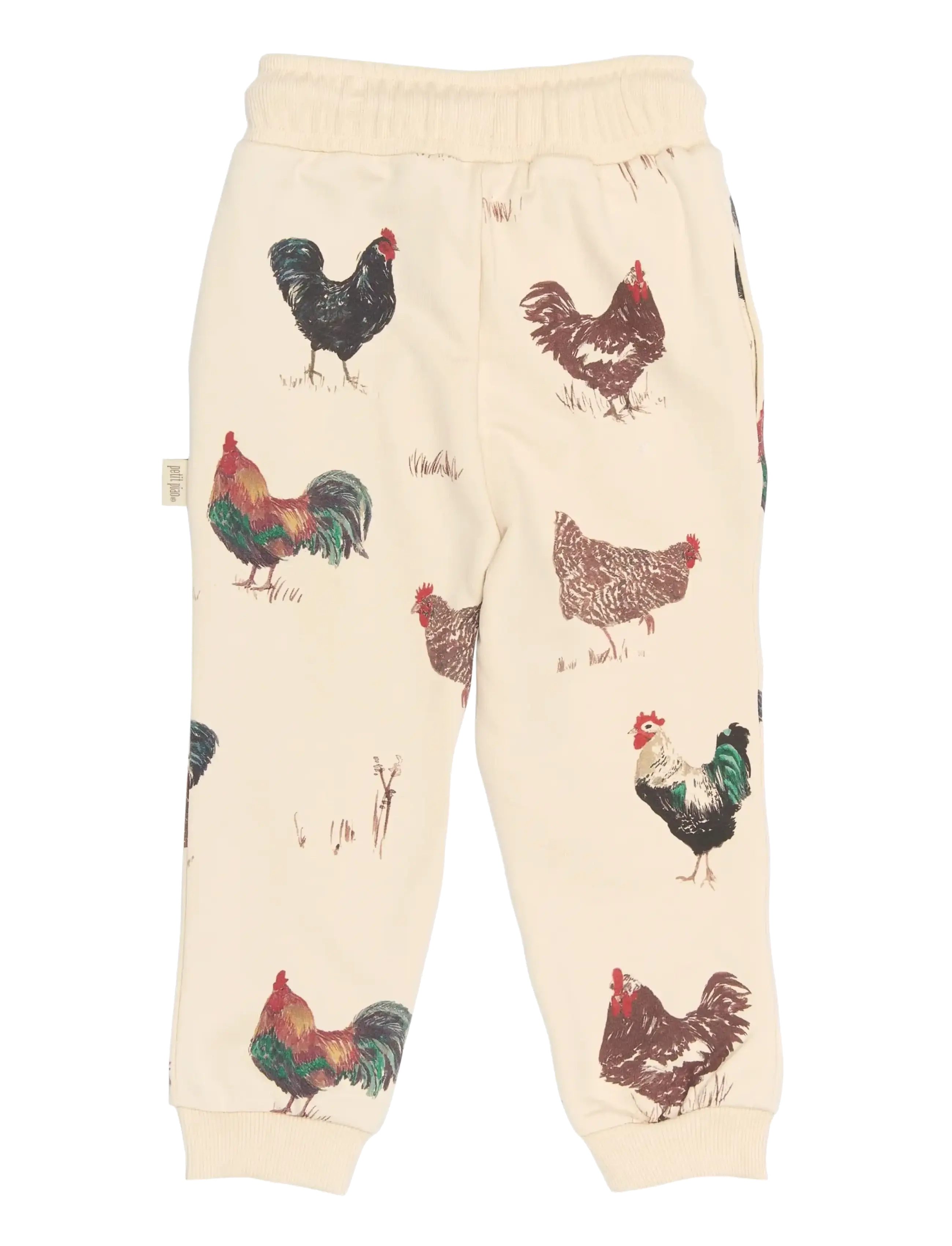 Petit Piao - PPEtro Sweatpants - sweatpants - fog rooster aop - 2