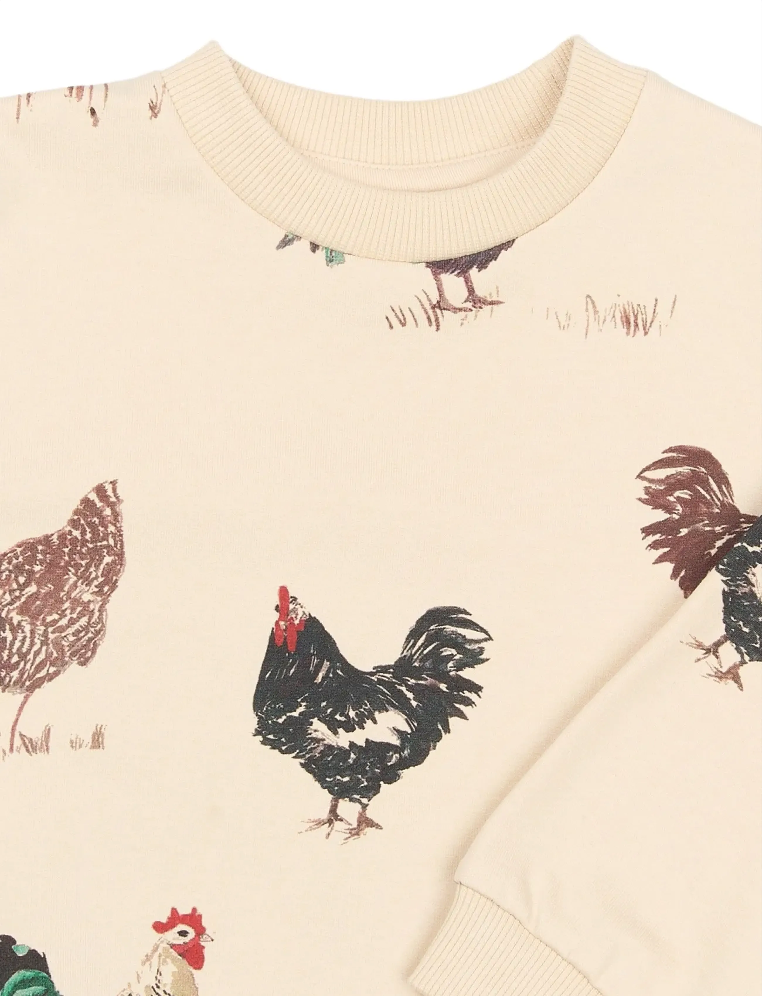 Petit Piao - PPEtro Sweatshirt - sweatshirts - fog rooster aop - 3