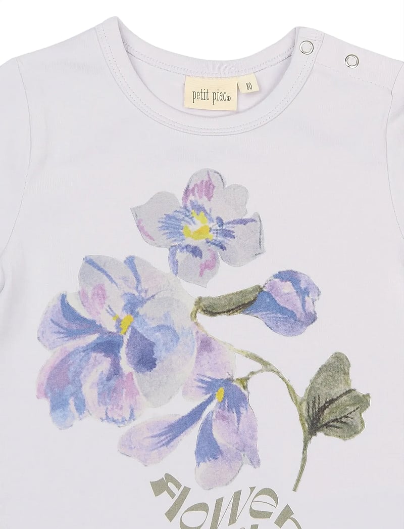 Petit Piao - PPEvelynn OS S_S Tee - kurzärmelige - lilac hint - 5