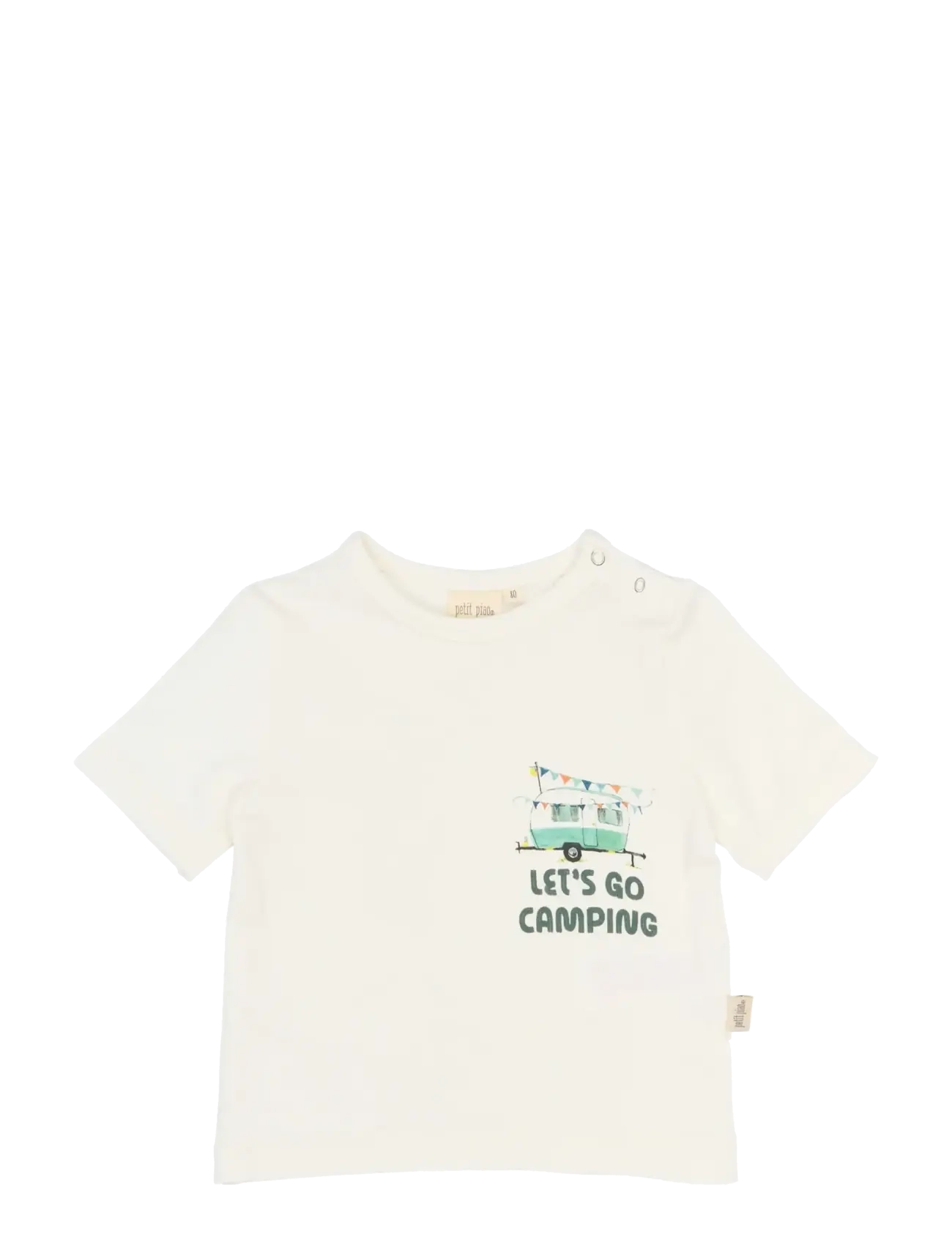 Petit Piao PPEliah OS S_S Tee - Back to school - CLOUD DANCER / cream
