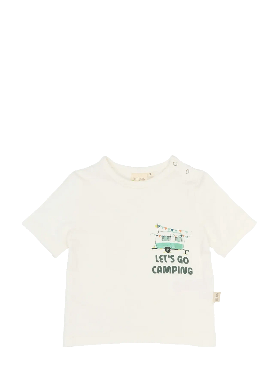 Petit Piao - PPEliah OS S_S Tee - lühikeste varrukatega t-särgid - cloud dancer - 1