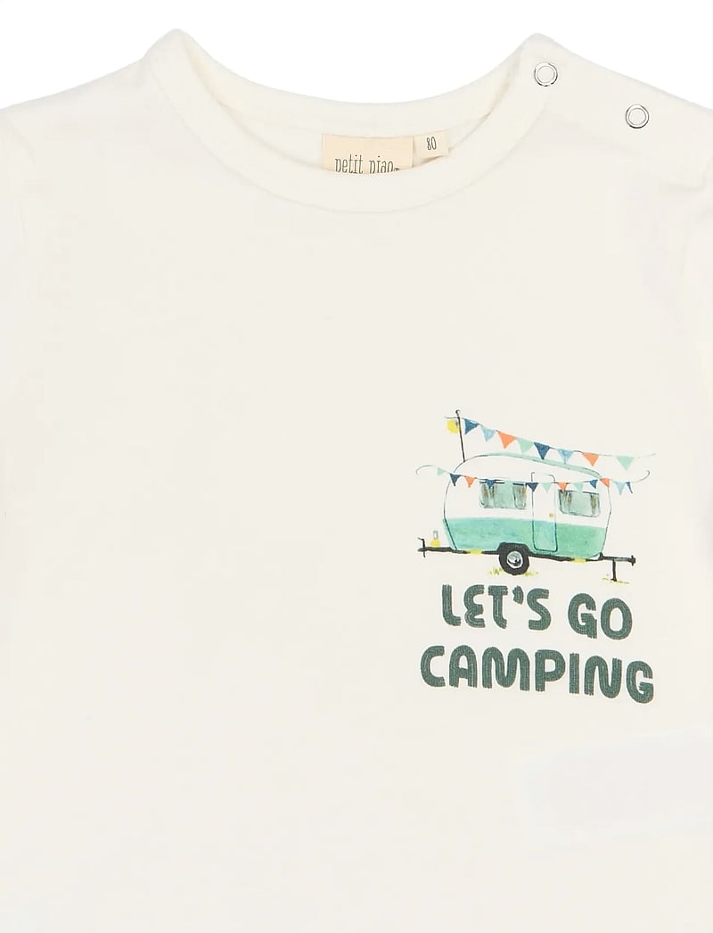 Petit Piao - PPEliah OS S_S Tee - kurzärmelige - cloud dancer - 4