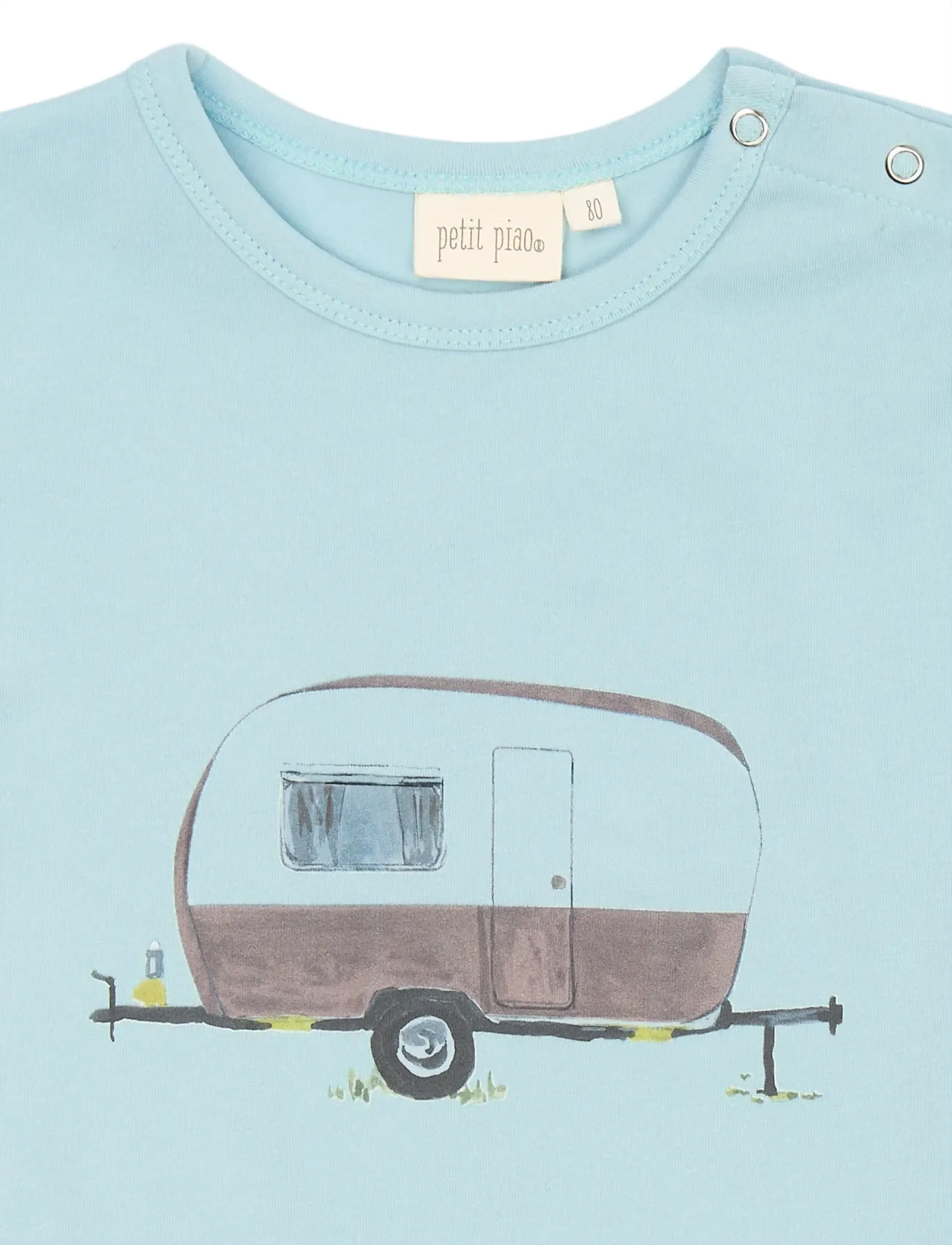 Petit Piao - PPEliah OS S_S Tee - lyhythihaiset t-paidat - winter sky - 3