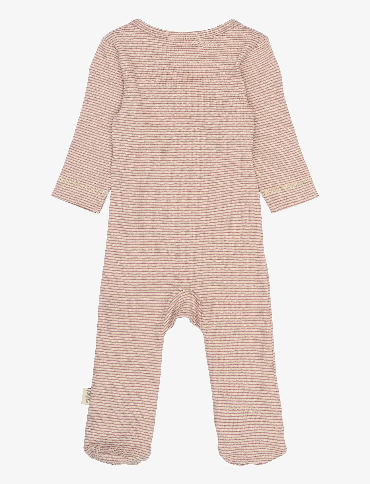 Petit Piao - PPDian L_S Jumpsuit Fold Feet NB NO - pikkade varrukatega - nostalgic rose/dark off white - 1