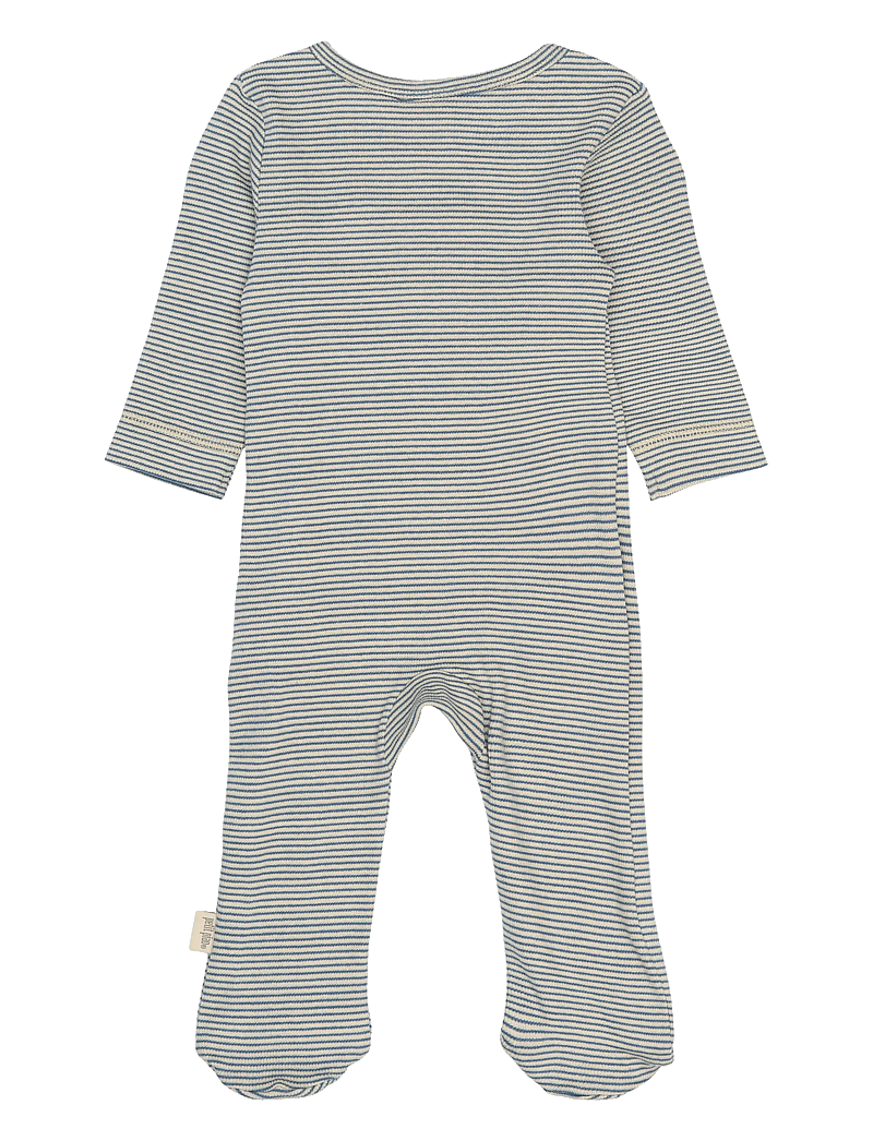 Petit Piao - PPDian L_S Jumpsuit Fold Feet NB NO - pikkade varrukatega - true navy/dark off white - 1