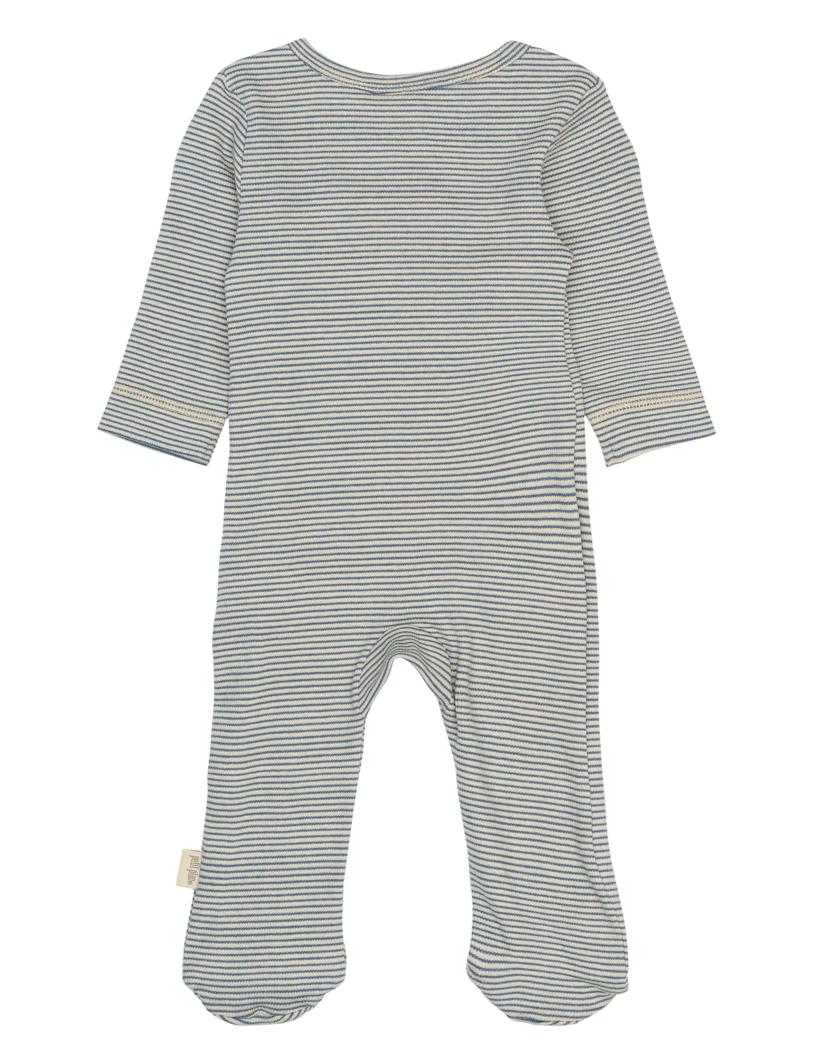 Petit Piao - PPDian L_S Jumpsuit Fold Feet NB NOOS - langærmede heldragter - true navy/dark off white - 1